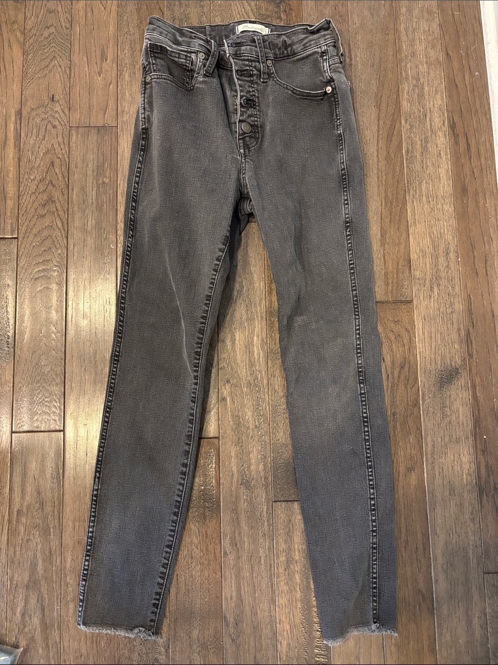 Madewell Washed Black Denim Jeans